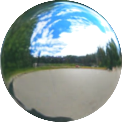 Reconstructed environment map (chrome ball).