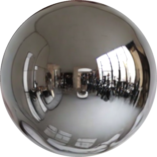 Reconstructed environment map (chrome ball).