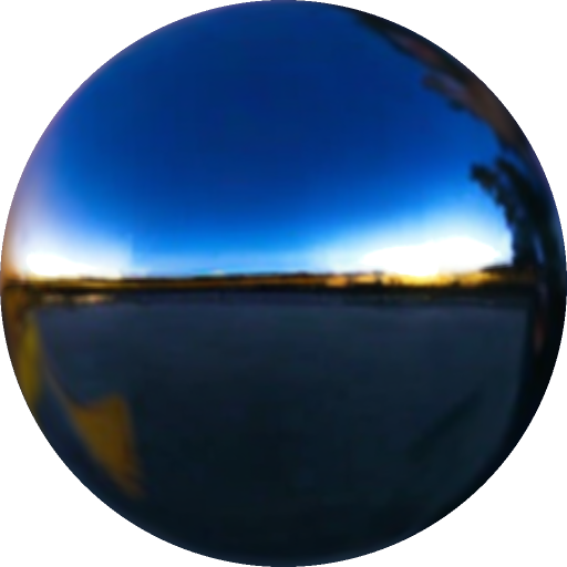 Reconstructed environment map (chrome ball).